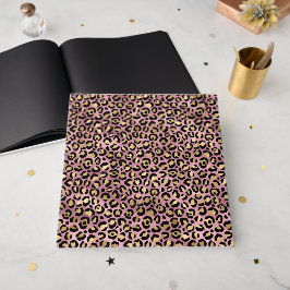 Roze en Gouden Luipaardprint Gastenboek