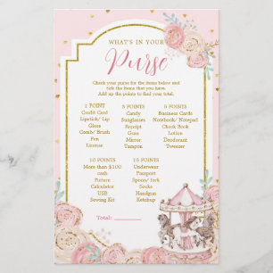 Roze en gouden, magische carrousel Wat zit er in u