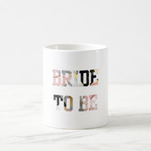 Roze en Gouden Marmer Bruid-to-Be Koffiemok