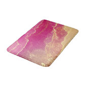 Roze en gouden marmer elegant badmat (Gekanteld)
