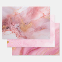 Roze en gouden marmer elegant