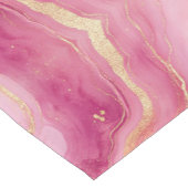 Roze en gouden marmer elegant korte tafelloper (Hoek)