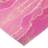 Roze en gouden marmer elegant korte tafelloper (Hoek)