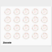 Roze en Gouden Marmer Stickers (Vel)