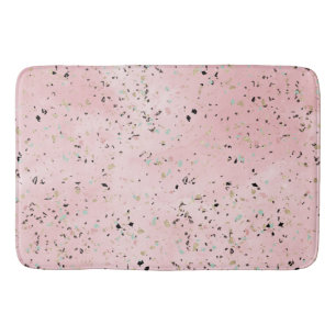 Roze en Gouden Marmer Terrazzo Badmat