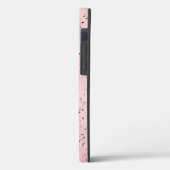 Roze en Gouden Marmer Terrazzo Case-Mate iPhone Case (Achterkant / Links)