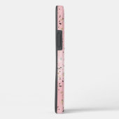 Roze en Gouden Marmer Terrazzo Case-Mate iPhone Case (Achterkant / Rechts)