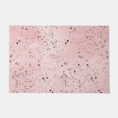 Roze en Gouden Marmer Terrazzo Deurmat (Voorkant)