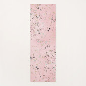 Roze en Gouden Marmer Terrazzo Yogamat (Voorkant)