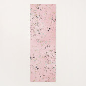 Roze en Gouden Marmer Terrazzo Yogamat (Achterkant)