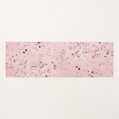 Roze en Gouden Marmer Terrazzo Yogamat (Voorkant (horizontaal))