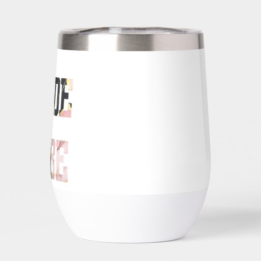 Roze en gouden marmeren bruid om te zijn (Achterkant)