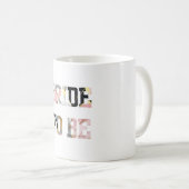 Roze en Gouden Marmeren Bruid-to-Be Koffiemok (Voorkant rechts)