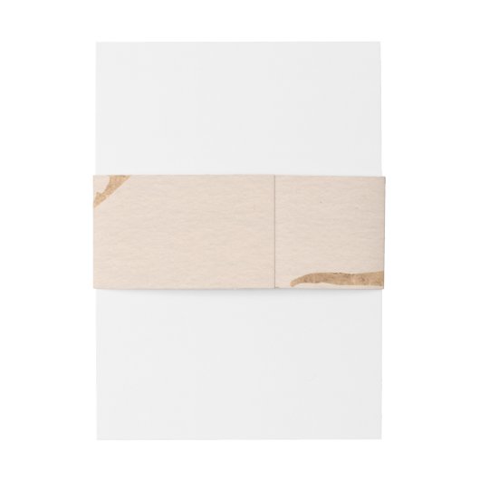 Roze en gouden marmeren effect uitnodiging buik ba uitnodigingen wikkel (Achterkant Voorbeeld)