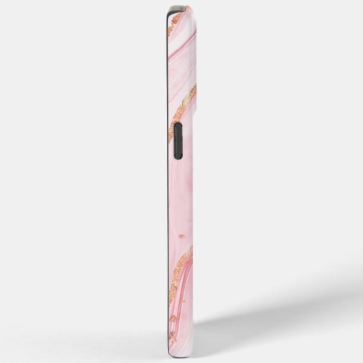 Roze en gouden marmeren meisjes Case-Mate iPhone case (Achterkant / Rechts)