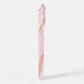 Roze en gouden marmeren meisjes iPhone hoesje (Rechterkant)