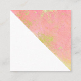 Roze en gouden minimalistisch Visitekaartje