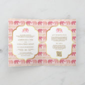 Roze en Gouden Olifant Indiaan Alles in Een Huweli (Binnen)