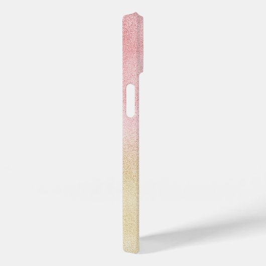 Roze en Gouden Ombre Folie Case-Mate iPhone Case (Achterkant / Rechts)