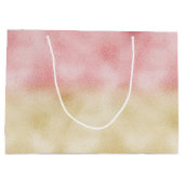 Roze en Gouden Ombre Folie Groot Cadeauzakje (Achterkant)