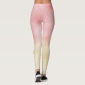 Roze en Gouden Ombre Folie Leggings (Achterkant)