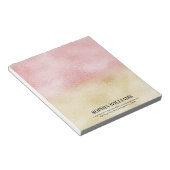 Roze en Gouden Ombre Folie Notitieblok (Schuin)