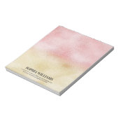 Roze en Gouden Ombre Folie Notitieblok (Linkerzijde)
