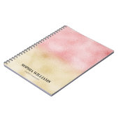 Roze en Gouden Ombre Folie Notitieboek (Linkerzijde)