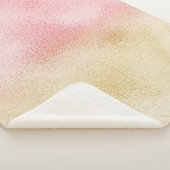 Roze en Gouden Ombre Folie Sherpa Deken (3/4)