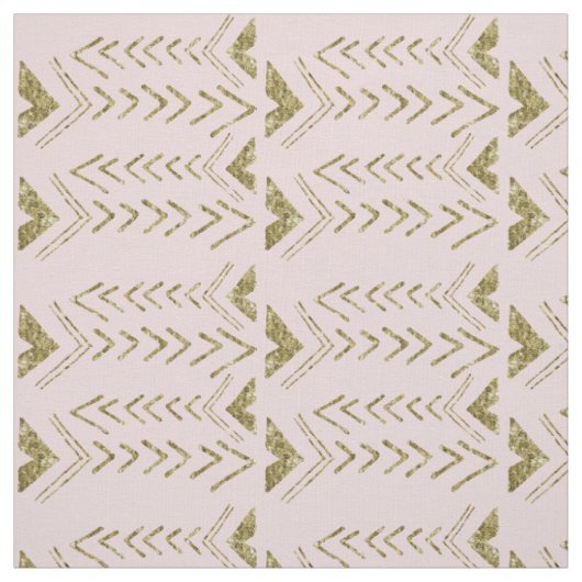 Roze en gouden pijlen stof (Swatch)
