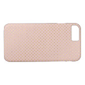 roze en gouden polka dot shimmer Case-Mate iPhone case (Achterkant (Horizontaal))