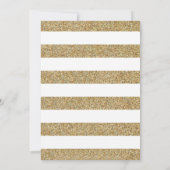 Roze en Gouden Pompoen Meisje Baby shower Uitnodig Kaart (Achterkant)