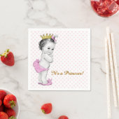 Roze en gouden prinses Baby shower Servetten (Insitu)