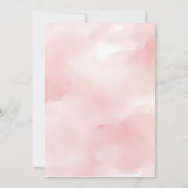 Roze en Gouden Prinses Kasteel Verjaardag Uitnodig Kaart (Achterkant)