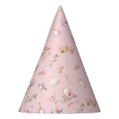 Roze en Gouden Prinses Sprookje Verjaardag Feesthoedjes (Links)