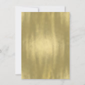 Roze en Gouden Prinses Verjaardagsfeest Kaart (Achterkant)