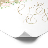 Roze en gouden prinses verjaardagskaarten en gesch poster (Hoek)