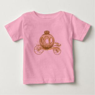 Roze en gouden prinsessenkoets babymeisje