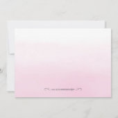 Roze en gouden receptkaart kaart (Achterkant)