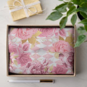 Roze en Gouden Reeks Ontwerp 17 Tissuepapier (Geschenk)