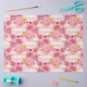 Roze en Gouden Reeks Ontwerp 17 Tissuepapier (Craft)