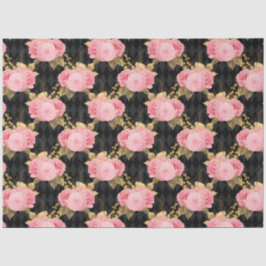 Roze en Gouden Reeksontwerp 10 Tissuepapier