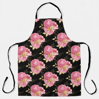 Roze en Gouden Reeksontwerp 15 Schort