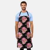Roze en Gouden Reeksontwerp 15 Schort (Gedragen)