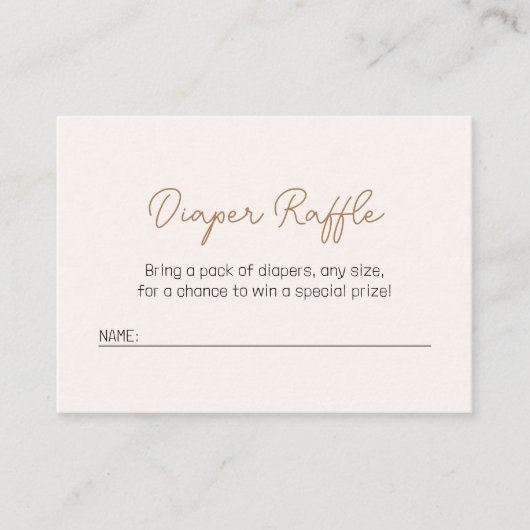 Roze en Gouden Regenboog Minimalistisch Baby showe Informatiekaartje (Voorkant)