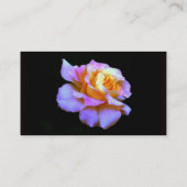 Roze en gouden Rozen Visitekaartjes (Achterkant)