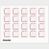 Roze en Gouden Sneeuwwitje Prinses Sticker (Vel)