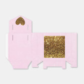 Roze en gouden Snoep Party Favor Box Bedankdoosjes (Uitgevouwen)