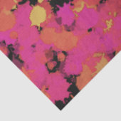 Roze en gouden spatten tissuepapier (Detail)