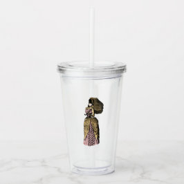 Roze en Gouden Steampunk Acryl Drinkbeker